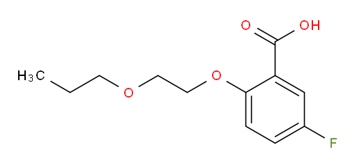 5-fluoro-2-(2-propoxyethoxy)benzoic acid