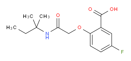 5-fluoro-2-(2-oxo-2-(tert-pentylamino)ethoxy)benzoic acid
