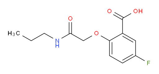 5-fluoro-2-(2-oxo-2-(propylamino)ethoxy)benzoic acid