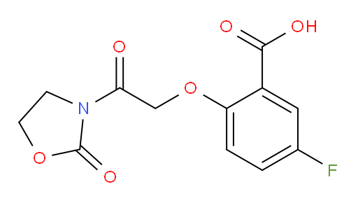 5-fluoro-2-(2-oxo-2-(2-oxooxazolidin-3-yl)ethoxy)benzoic acid