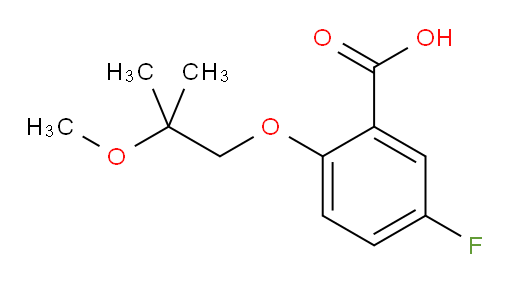 5-fluoro-2-(2-methoxy-2-methylpropoxy)benzoic acid