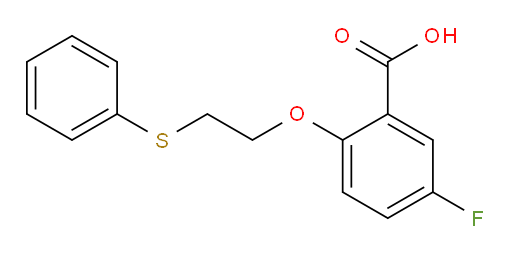 5-fluoro-2-(2-(phenylthio)ethoxy)benzoic acid