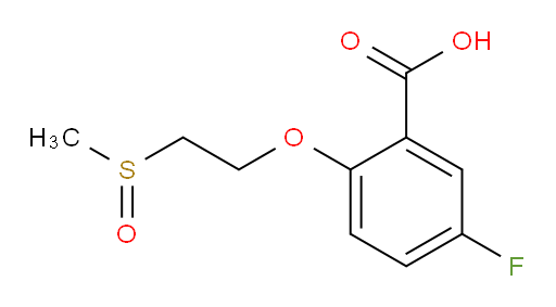 5-fluoro-2-(2-(methylsulfinyl)ethoxy)benzoic acid