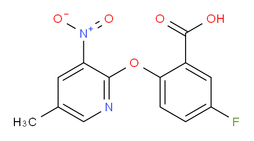 5-fluoro-2-((5-methyl-3-nitropyridin-2-yl)oxy)benzoic acid