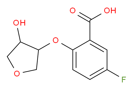 5-fluoro-2-((4-hydroxytetrahydrofuran-3-yl)oxy)benzoic acid