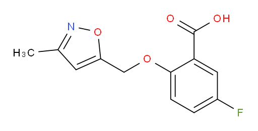 5-fluoro-2-((3-methylisoxazol-5-yl)methoxy)benzoic acid