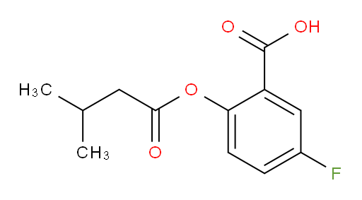5-fluoro-2-((3-methylbutanoyl)oxy)benzoic acid