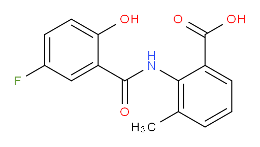 2-(5-fluoro-2-hydroxybenzamido)-3-methylbenzoic acid