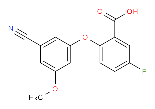 2-(3-cyano-5-methoxyphenoxy)-5-fluorobenzoic acid