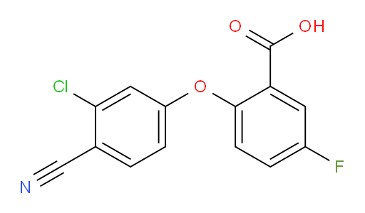 2-(3-chloro-4-cyanophenoxy)-5-fluorobenzoic acid