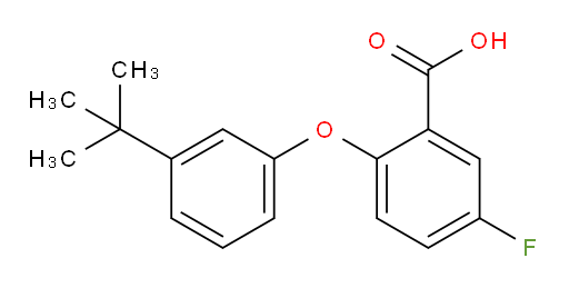2-(3-(tert-butyl)phenoxy)-5-fluorobenzoic acid