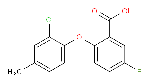 2-(2-chloro-4-methylphenoxy)-5-fluorobenzoic acid