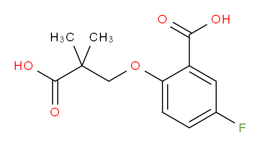 2-(2-carboxy-2-methylpropoxy)-5-fluorobenzoic acid