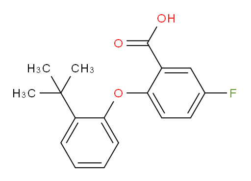 2-(2-(tert-butyl)phenoxy)-5-fluorobenzoic acid