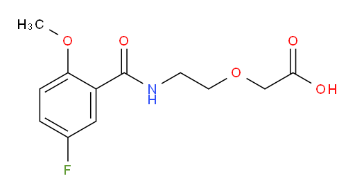 2-(2-(5-fluoro-2-methoxybenzamido)ethoxy)acetic acid