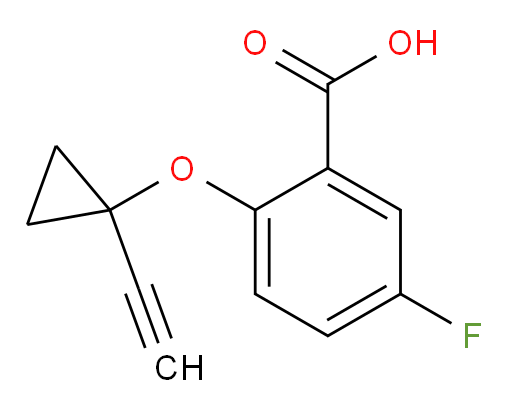 2-(1-ethynylcyclopropoxy)-5-fluorobenzoic acid