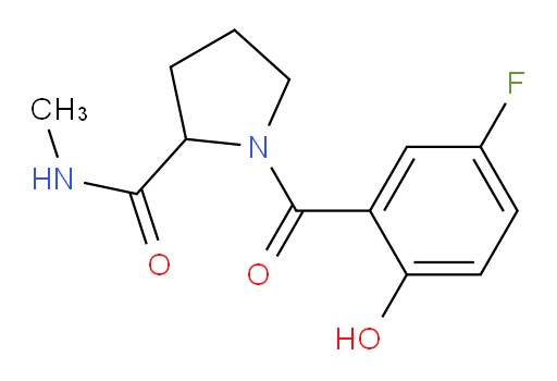 1-(5-fluoro-2-hydroxybenzoyl)-N-methylpyrrolidine-2-carboxamide