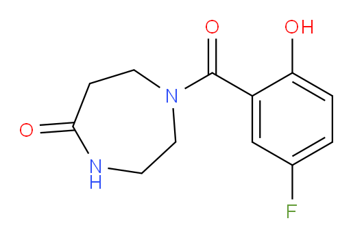 1-(5-fluoro-2-hydroxybenzoyl)-1,4-diazepan-5-one