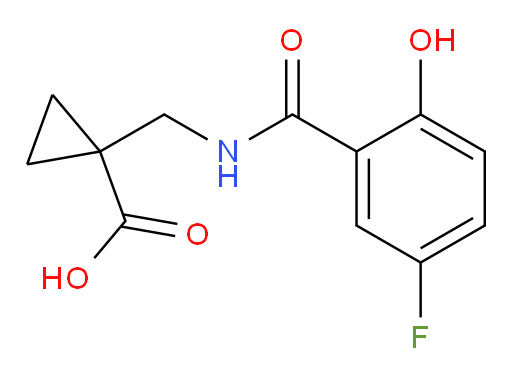 1-((5-fluoro-2-hydroxybenzamido)methyl)cyclopropanecarboxylic acid