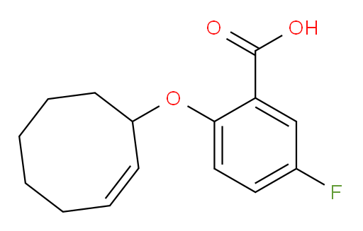 (Z)-2-(cyclooct-2-en-1-yloxy)-5-fluorobenzoic acid