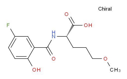(S)-2-(5-fluoro-2-hydroxybenzamido)-5-methoxypentanoic acid