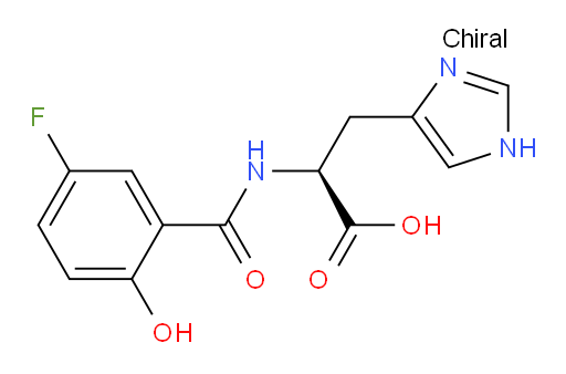 (S)-2-(5-fluoro-2-hydroxybenzamido)-3-(1H-imidazol-4-yl)propanoic acid