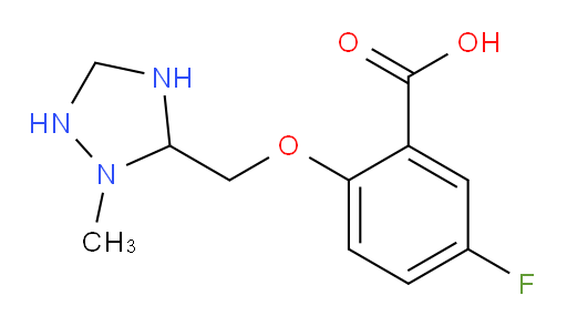 5-fluoro-2-((2-methyl-1,2,4-triazolidin-3-yl)methoxy)benzoic acid