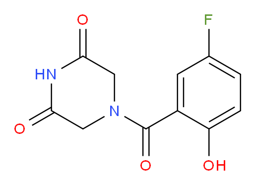 4-(5-fluoro-2-hydroxybenzoyl)piperazine-2,6-dione