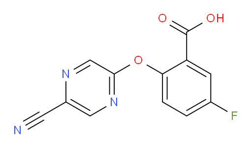 2-((5-cyanopyrazin-2-yl)oxy)-5-fluorobenzoic acid