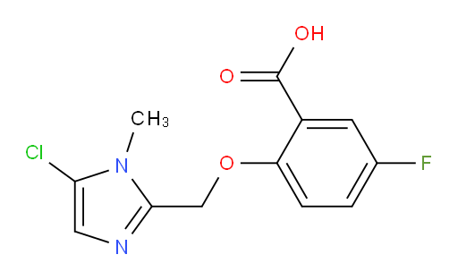 2-((5-chloro-1-methyl-1H-imidazol-2-yl)methoxy)-5-fluorobenzoic acid