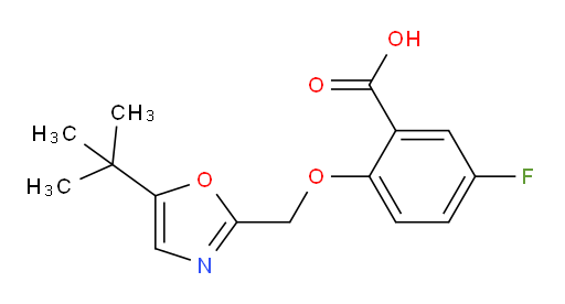 2-((5-(tert-butyl)oxazol-2-yl)methoxy)-5-fluorobenzoic acid