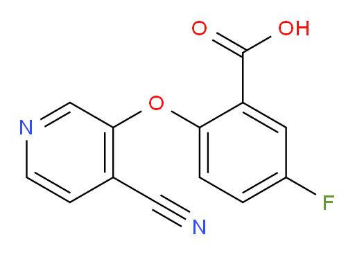 2-((4-cyanopyridin-3-yl)oxy)-5-fluorobenzoic acid