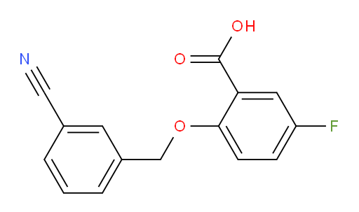 2-((3-cyanobenzyl)oxy)-5-fluorobenzoic acid