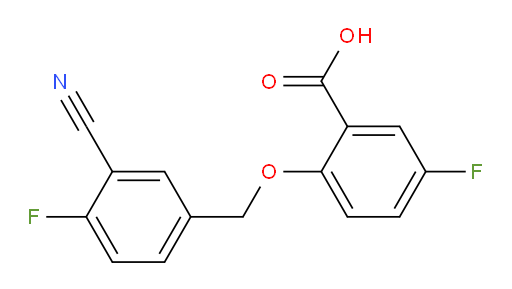2-((3-cyano-4-fluorobenzyl)oxy)-5-fluorobenzoic acid
