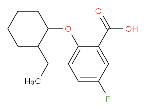 2-((2-ethylcyclohexyl)oxy)-5-fluorobenzoic acid