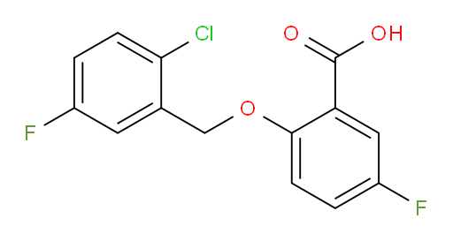 2-((2-chloro-5-fluorobenzyl)oxy)-5-fluorobenzoic acid