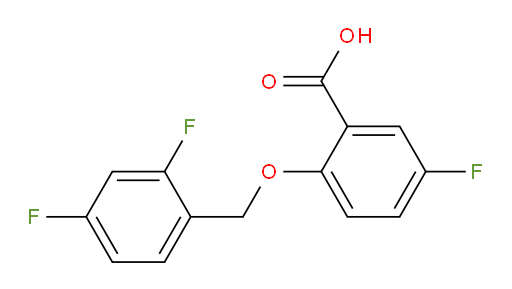 2-((2,4-difluorobenzyl)oxy)-5-fluorobenzoic acid