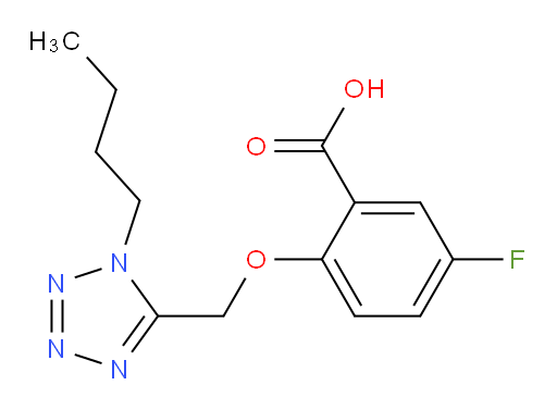 2-((1-butyl-1H-tetrazol-5-yl)methoxy)-5-fluorobenzoic acid