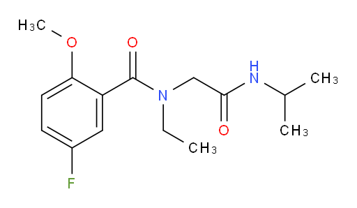 N-ethyl-5-fluoro-N-(2-(isopropylamino)-2-oxoethyl)-2-methoxybenzamide