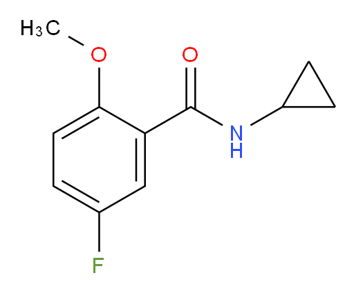 N-cyclopropyl-5-fluoro-2-methoxybenzamide