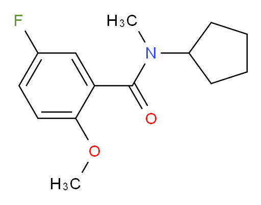N-cyclopentyl-5-fluoro-2-methoxy-N-methylbenzamide