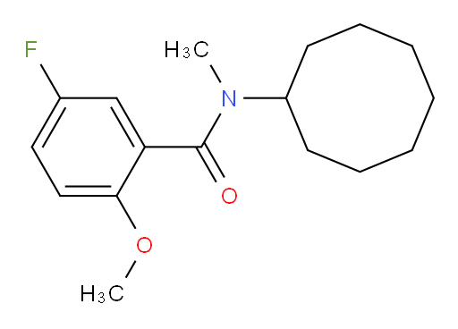 N-cyclooctyl-5-fluoro-2-methoxy-N-methylbenzamide
