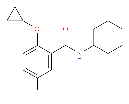N-cyclohexyl-2-cyclopropoxy-5-fluorobenzamide