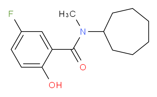 N-cycloheptyl-5-fluoro-2-hydroxy-N-methylbenzamide