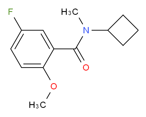 N-cyclobutyl-5-fluoro-2-methoxy-N-methylbenzamide