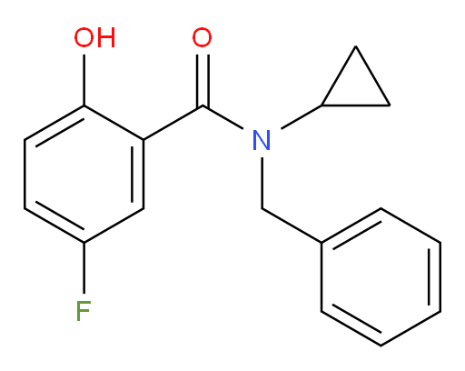 N-benzyl-N-cyclopropyl-5-fluoro-2-hydroxybenzamide