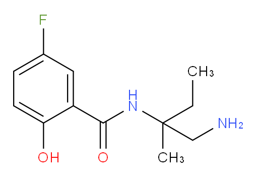 N-(1-amino-2-methylbutan-2-yl)-5-fluoro-2-hydroxybenzamide