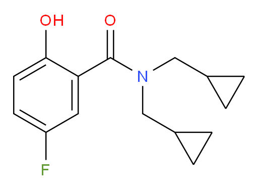 N,N-bis(cyclopropylmethyl)-5-fluoro-2-hydroxybenzamide