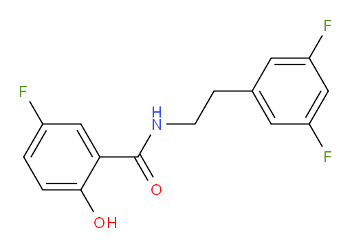 N-(3,5-difluorophenethyl)-5-fluoro-2-hydroxybenzamide