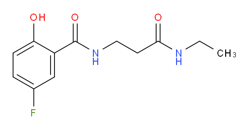 N-(3-(ethylamino)-3-oxopropyl)-5-fluoro-2-hydroxybenzamide